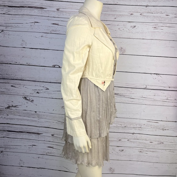 Akela Key Couture Romantic Jacket all one piece French size 38 US 6-8 - Picture 6 of 14